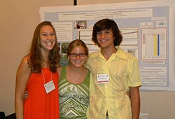 Students with poster
